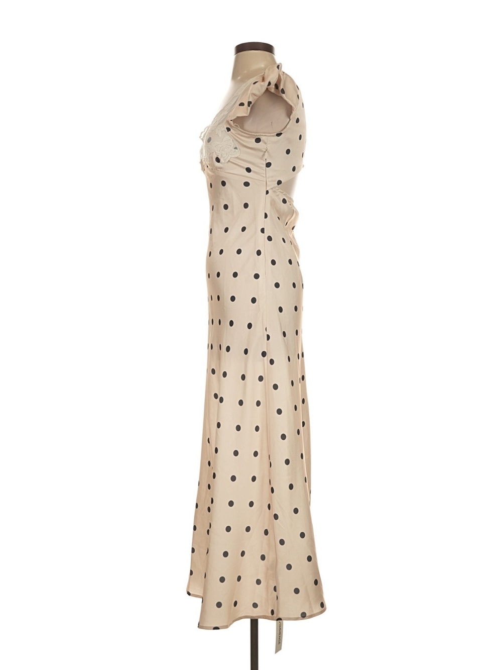 Commense Lace Trim Polka Dot Dress - Size XS - Picture 11 of 14
